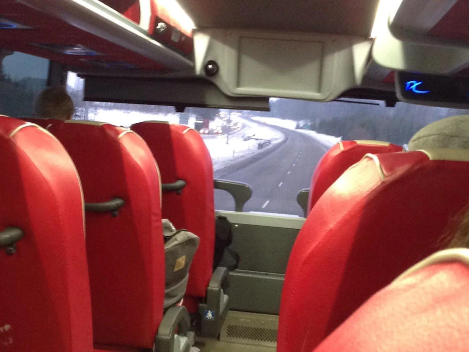Elykeskuksen asiantuntijan mukaan nykyisten isojen bussien mitat ja ilmajousitus tekevät hankalassa kelissä ajamisesta vaikean tehtävän.