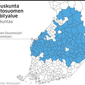 Osuuskunnan alue ulottuu ruotsinkieliseltä Pohjanmaalta Pohjois-Karjalaan ja Pirkanmaan pohjoisosista Ylä-Kainuuseen.