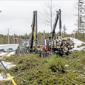 Metsänhoitoyhdistys on kouluttanut runsaasti väkeä turvalliseen työskentelyyn sähkölinjojken läheisyydessä. Linjojen raivaustöitä tehdään parhaillaan Nurmeksessa. Jukka Rantonen