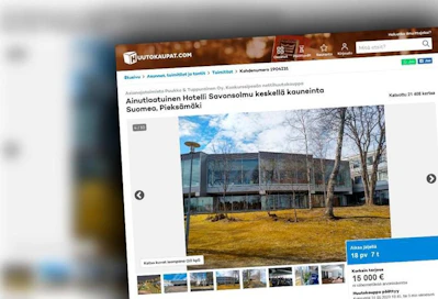 Myynti-ilmoitus on julkaistu Huutokaupat.com-sivustolla.