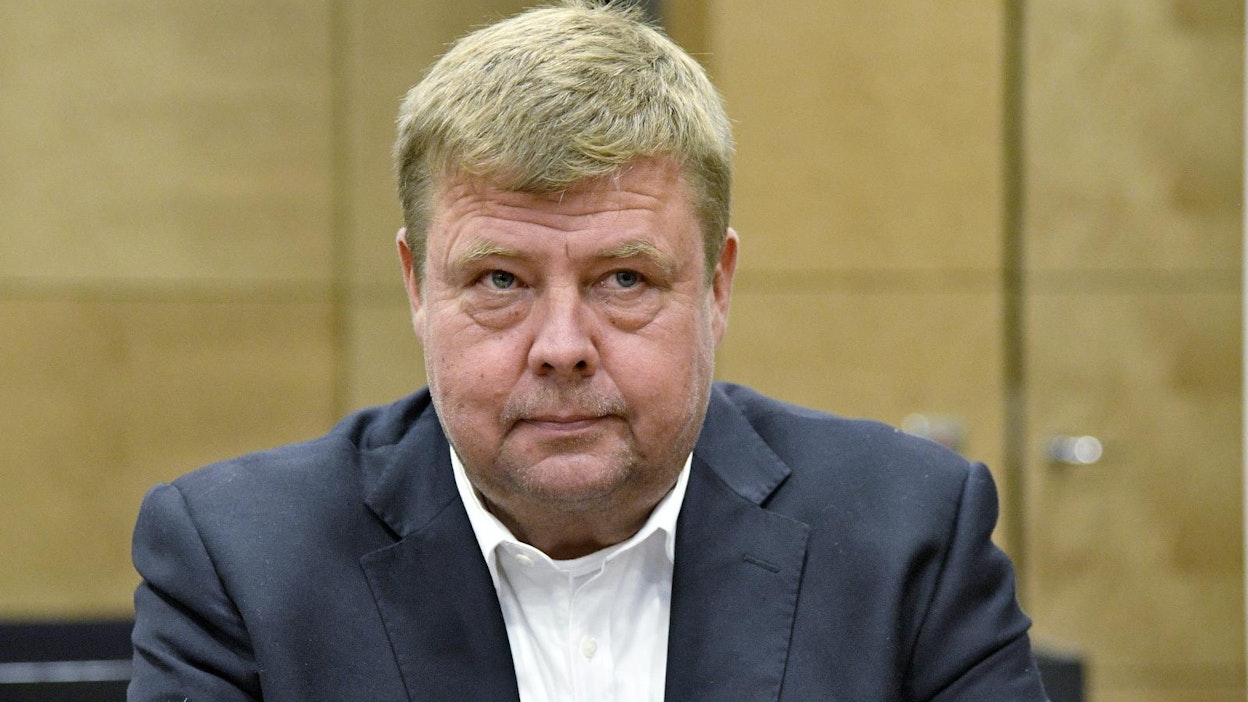 Pekka Perä Helsingin hovioikeudessa vuosi sitten lokakuussa. LEHTIKUVA / MARKKU ULANDER