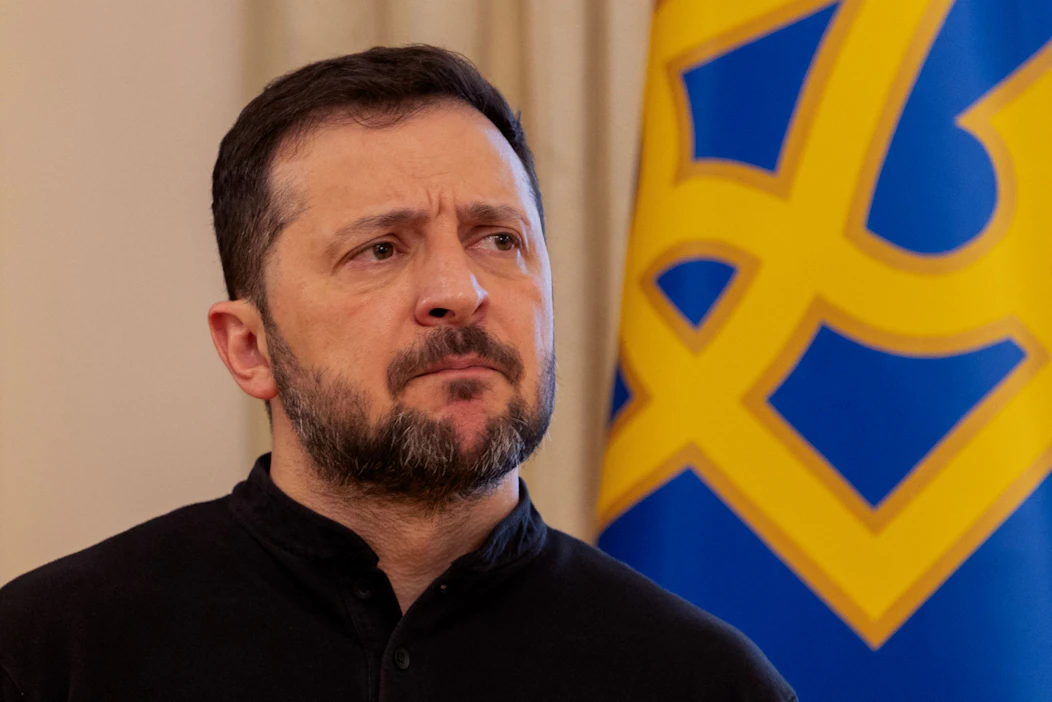 Ukrainan presidentti Volodymyr Zelenskyi torjui viime viikonloppuna alustavan sopimuksen, jossa Yhdysvallat olisi saanut oikeudet suureen osaan Ukrainan arvomineraaleista. LEHTIKUVA/AFP.