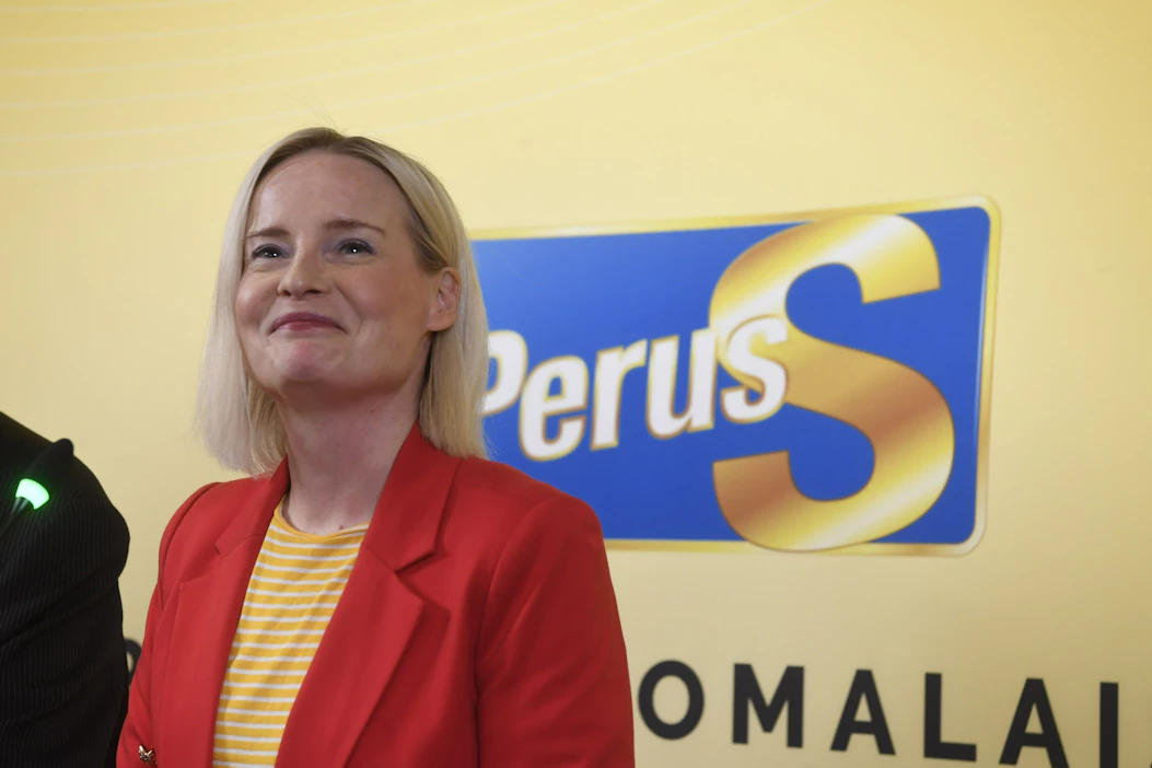 Tuleva valtiovarainministeri on perussuomalaisten puheenjohtaja Riikka Purra. LEHTIKUVA / Kimmo Penttinen.