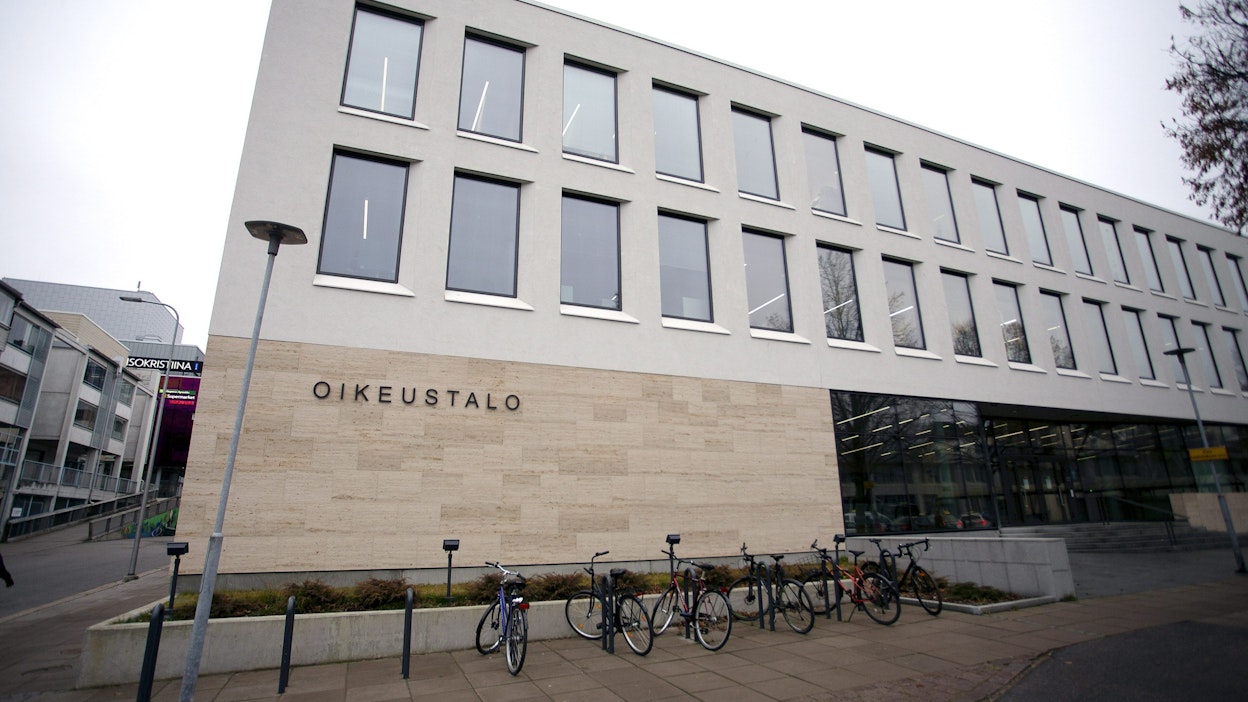 Etelä-Karjalan käräjäoikeus Lappeenrannassa. LEHTIKUVA / LAURI HEINO.
