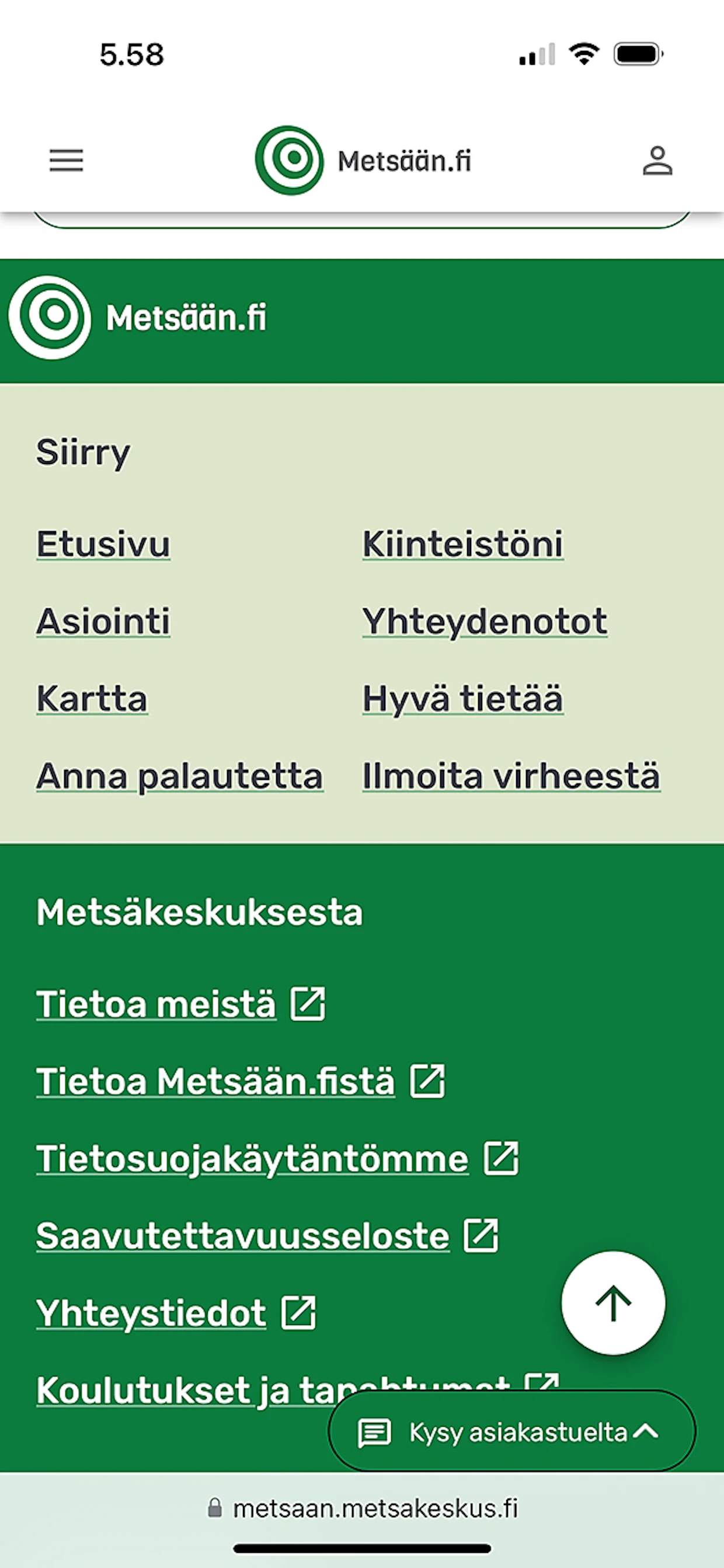Oman metsän tietoja pääsee tarkastelemaan vahvan tunnistautumisen kautta. Löytämänsä virheet kannattaa ilmoittaa palvelun avulla.