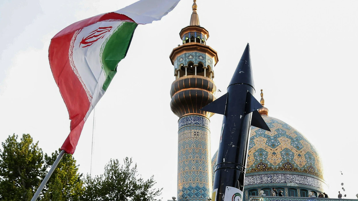 Iran teki lennokki- ja ohjushyökkäyksen Israeliin viikonvaihteessa. Kuva Iranin pääkaupungista Teheranista. LEHTIKUVA/AFP.