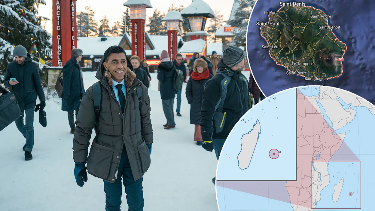 Younous Omarjeen kotisaarella Reunionilla keskilämpötila on noin 20 astetta.