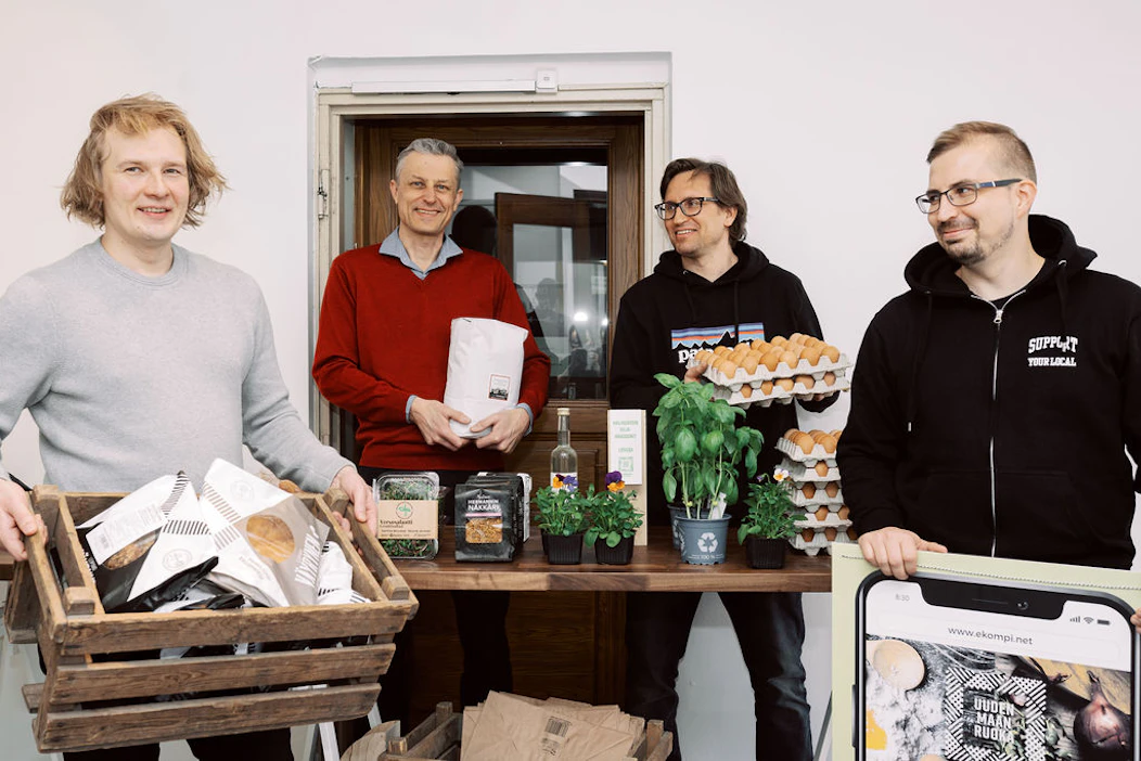 Perustajajäsenet vasemmalta oikealle: Jere Makkonen, Rikard Korkman, Olli Repo sekä Jussi Kauppi.