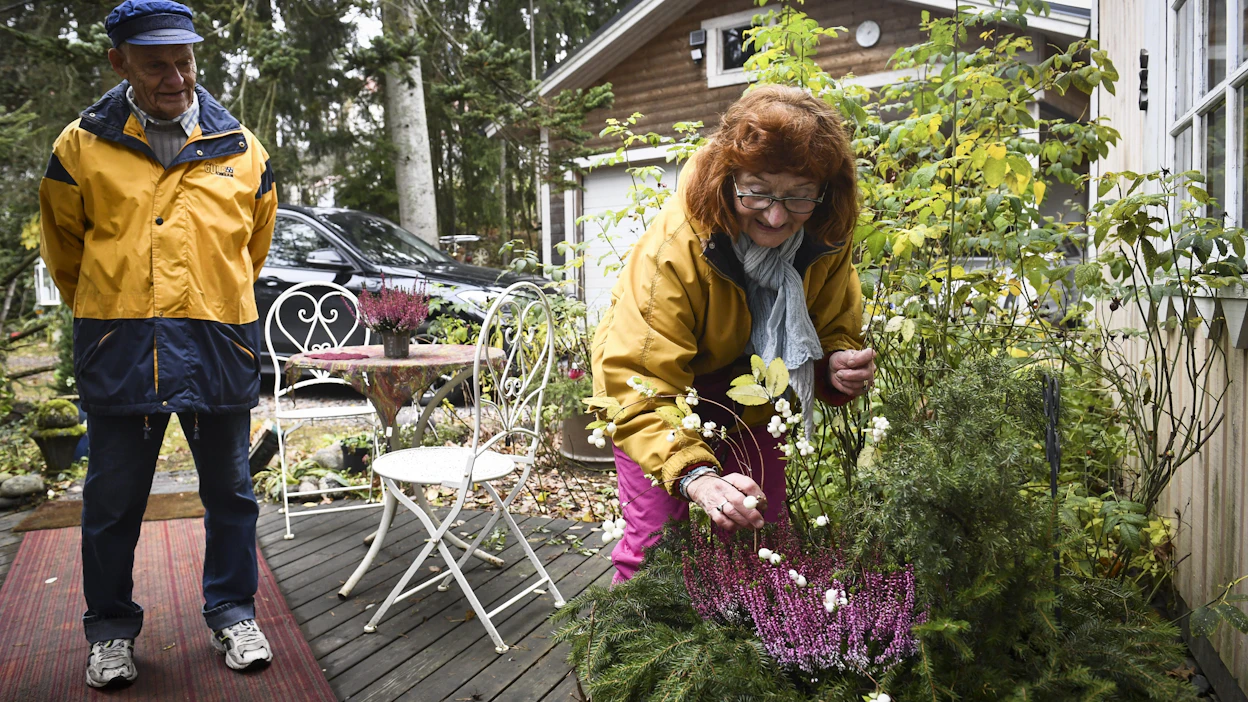 Suomessa on 1,3 miljoonaa eläkeikäistä. Heidän ikähaitarinsa on yli 40 vuotta. EMMI KORHONEN / LEHTIKUVA.