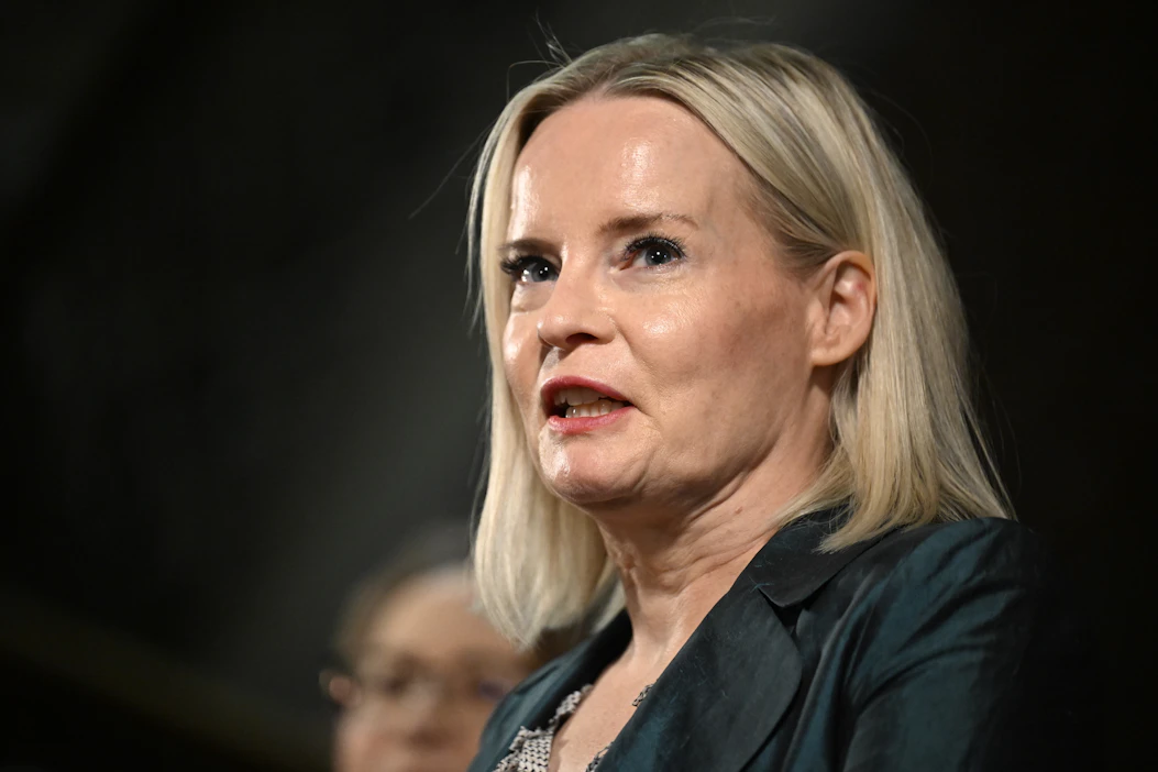 Riikka Purra on valtiovarainministeri ja perussuomalaisten puheenjohtaja. LEHTIKUVA / Roni Rekomaa.