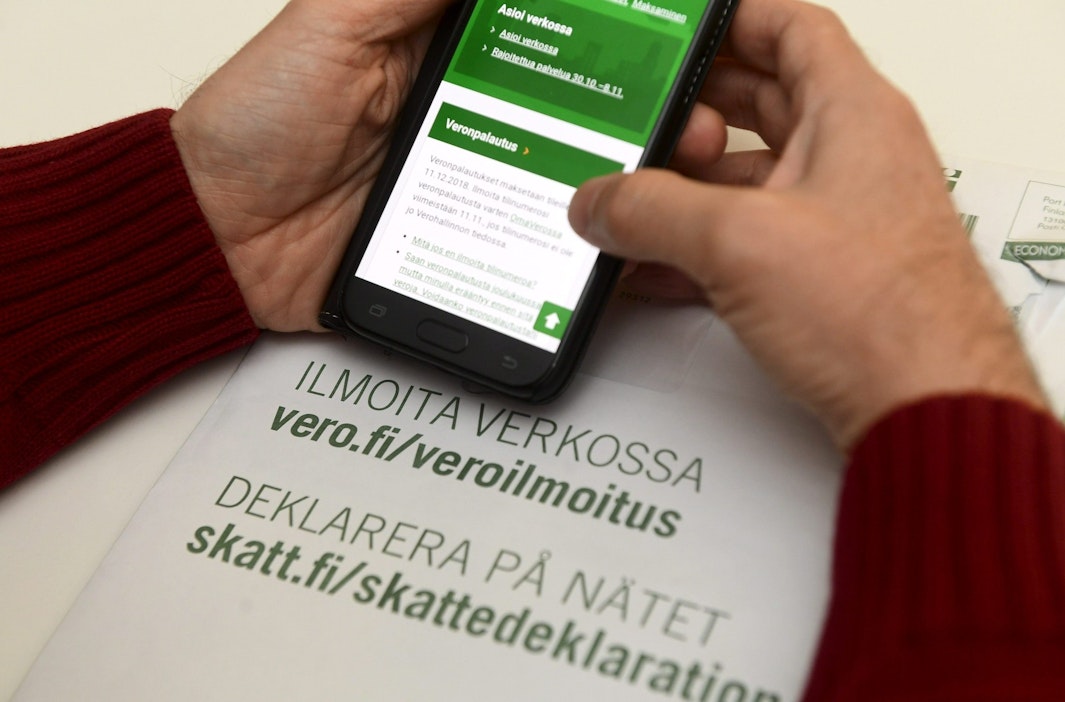 Uuden verokortin voi tehdä esimerkiksi Omavero-palvelussa. Lehtikuva / Vesa Moilanen.