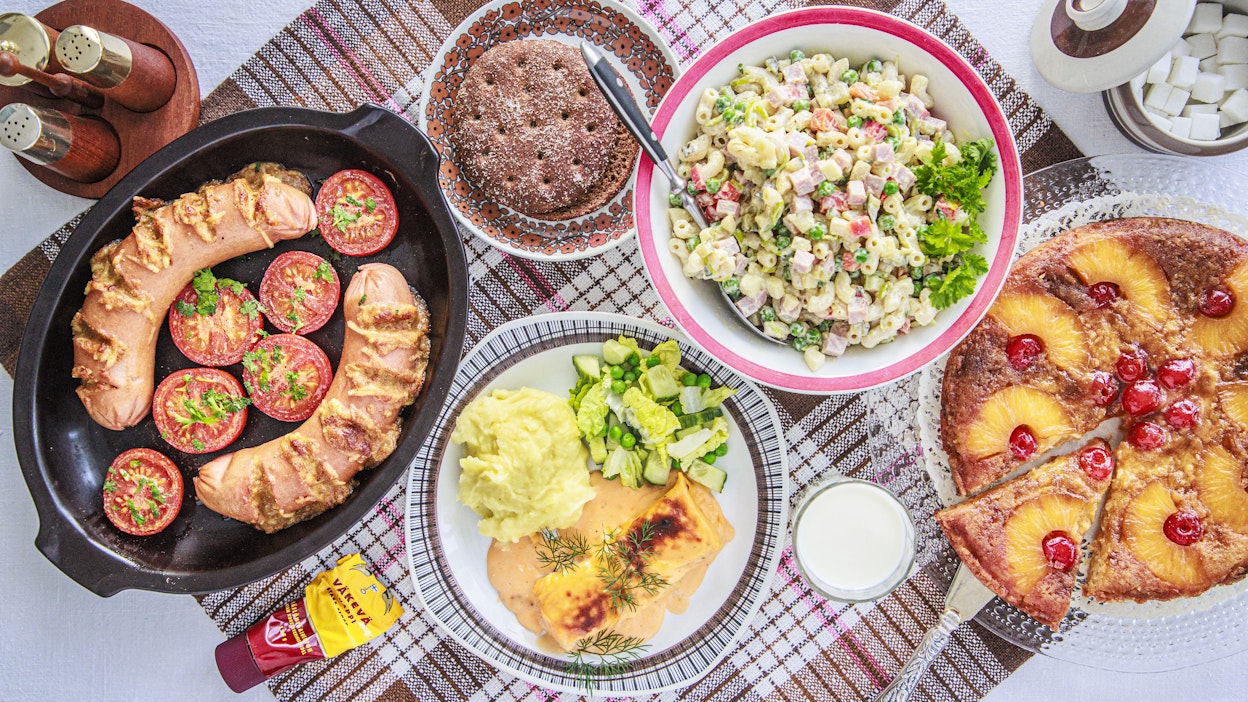 Hyppää 1970-luvun keittiöön herkullisilla resepteillä.