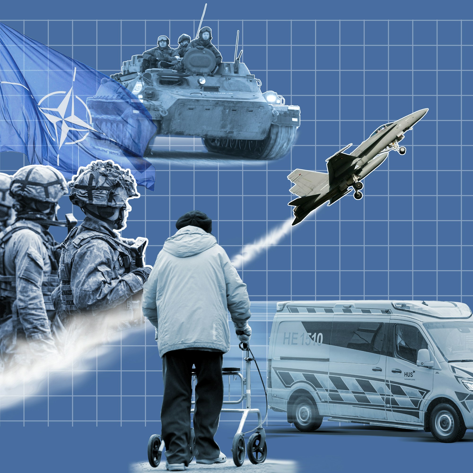 Ostetaanko aseita vai hoivaa? Rahat puolustusmenoihin eivät tule tyhjästä.