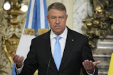 Romanian presidentti Klaus Iohannis. Arkistokuva. LEHTIKUVA / AFP.