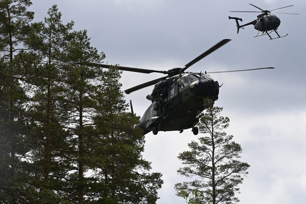 Ilmavoimien harjoittelutoimintaa on Kymenlaaksossa, Etelä-Karjalassa ja itäisellä Suomenlahdella. JUSSI NUKARI / LEHTIKUVA.