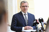 Pääministeri Petteri Orpo sanoi, ettei ole osallistunut esityksen valmisteluun. MIKKO STIG / LEHTIKUVA.