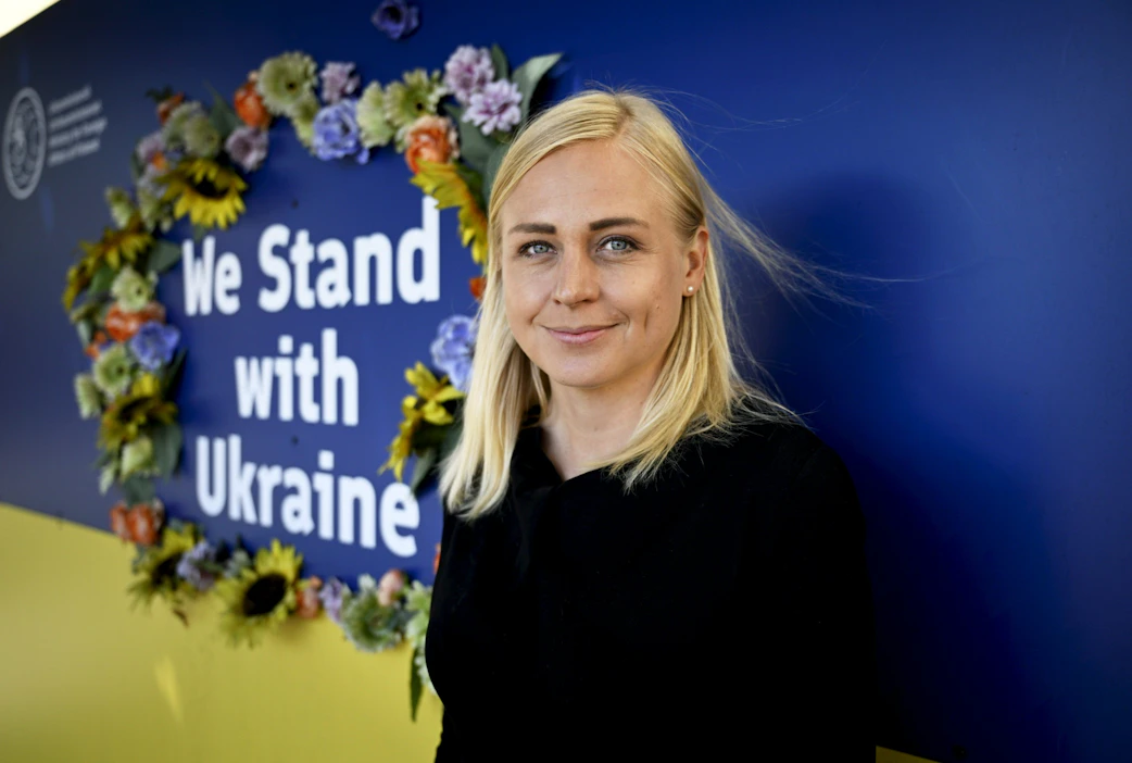 Suomen ulkoministeri Elina Valtonen (kok.) ja muut EU:n ulkoministerit tapaavat tänään Kiovassa. Arkistokuva. LEHTIKUVA / Antti Aimo-Koivisto.