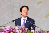 Taiwanin presidentti Lai Ching-te puhui saaren kansallispäivän juhlallisuuksissa viime viikolla. 