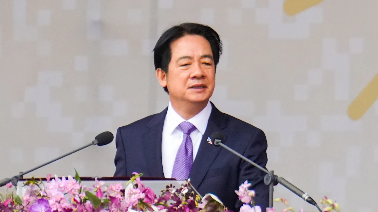 Taiwanin presidentti Lai Ching-te puhui saaren kansallispäivän juhlallisuuksissa viime viikolla.