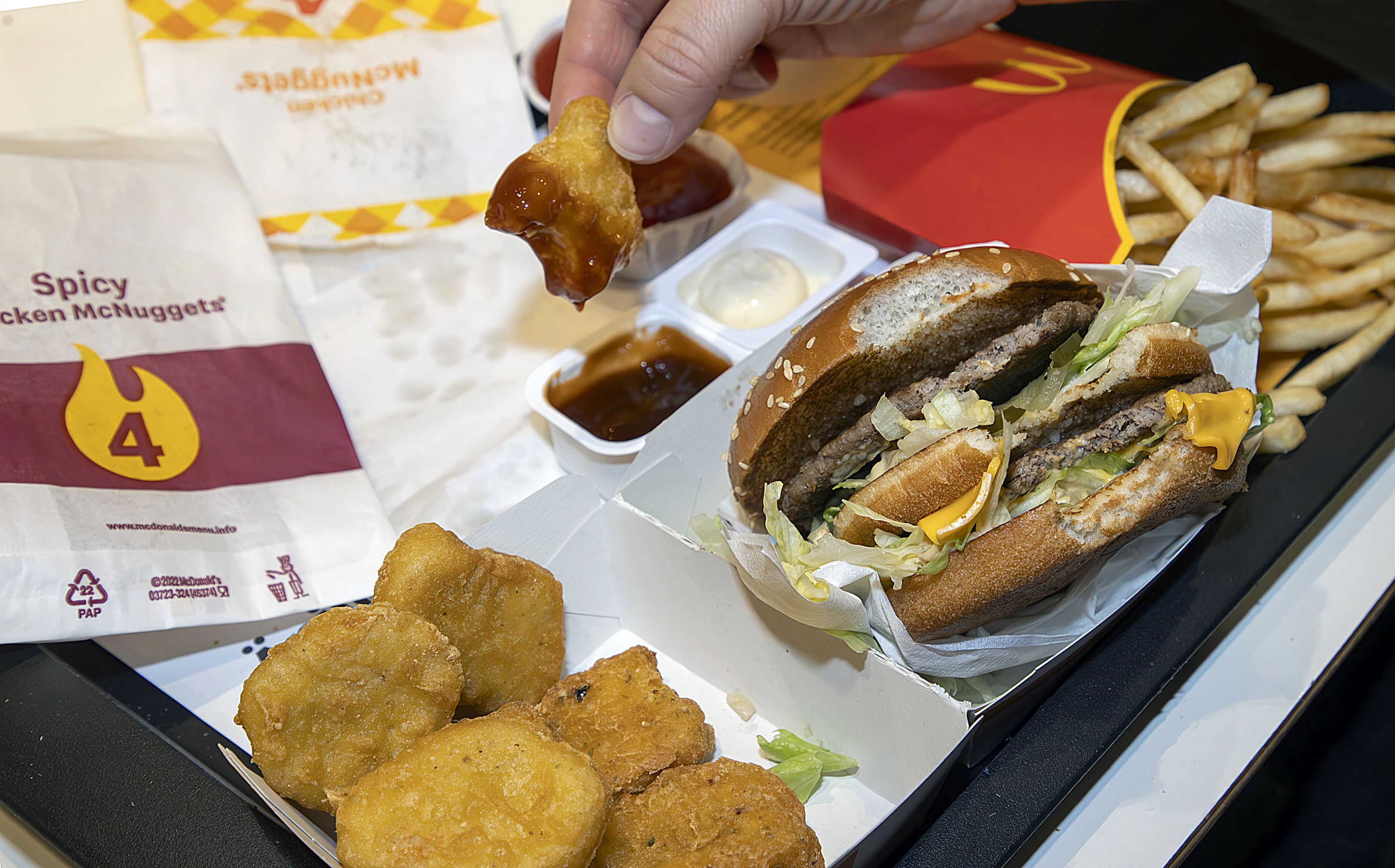 Ravintolavierailulla selvisi, että McDonald’sin nugetteihin käytetty kana tuli Tanskasta.