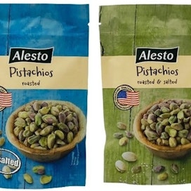 Lidlin myymissä Aleston suolaamattomissa ja suolatuissa pistaasipähkinöissä on todettu salmonellaa.