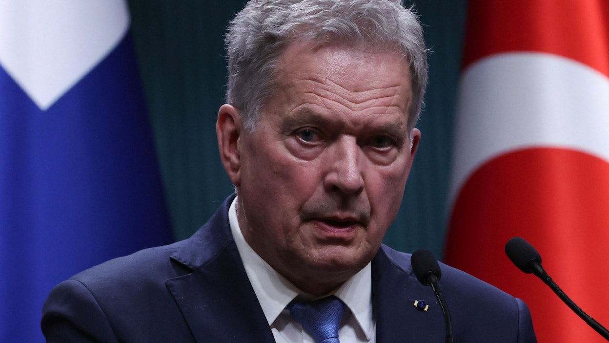 Niinistö kuvaili tiedotustilaisuudessa, että Unkarin ilmoitus Suomen Nato-ratifioinnin etenemisestä oli yllätys. LEHTIKUVA/AFP. 