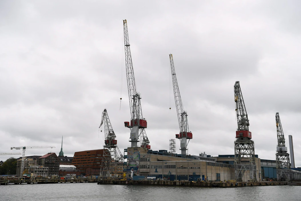 Konkurssihakemuksen mukaan Merimalla on telakkayhtiö Helsinki Shipyardilta noin 307 000 euron saatava, josta on maksamatta 50 314 euroa. LEHTIKUVA / ANTTI AIMO-KOIVISTO .