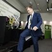 Keskustan puheenjohtaja Antti Kaikkonen puoluevaltuuston kokouksessa lauantaina. LEHTIKUVA / Roni Rekomaa.