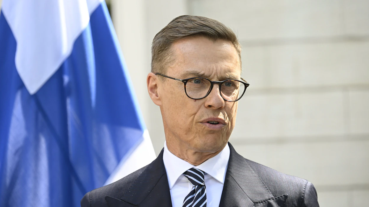 Presidentti Stubb kommentoi Tallinnassa saksalaisen Der Spiegel -lehden uutista. LEHTIKUVA / MARKKU ULANDER.
