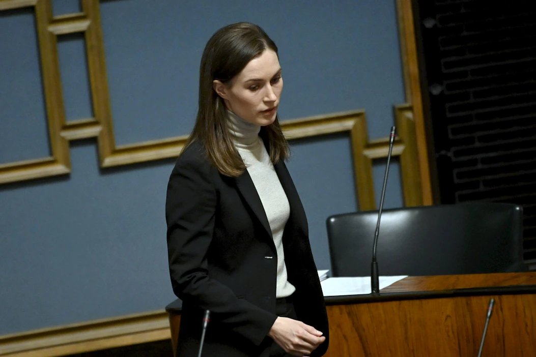 Pääministeri Sanna Marinilla on Kööpenhaminassa myös kahdenväliset tapaamiset Intian, Norjan ja Tanskan pääministereiden kanssa. LEHTIKUVA / Vesa Moilanen.