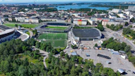 Garden Helsinki -areena on tarkoitus rakentaa Helsingin jäähallin (kuvassa oikealla) viereen. MARKKU ULANDER / LEHTIKUVA. 