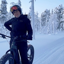 Kunnon talvi ja talviurheilumahdollisuudet houkuttelivat Tuulia Salorantaa hakeutumaan opintojaksolle Ivalon lukioon. 