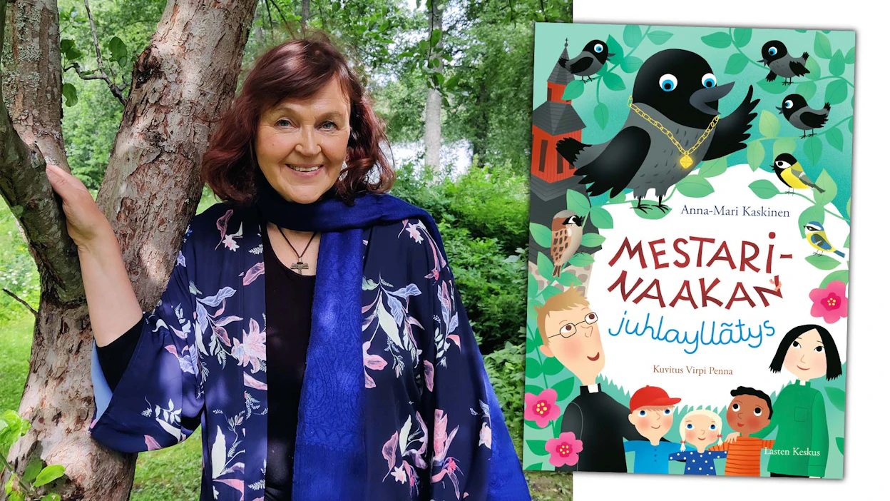 Anna-Mari Kaskinen ja Virpi Penna (kuv.): Mestarinaakan juhlayllätys. 2022. 64 sivua. Lasten keskus.