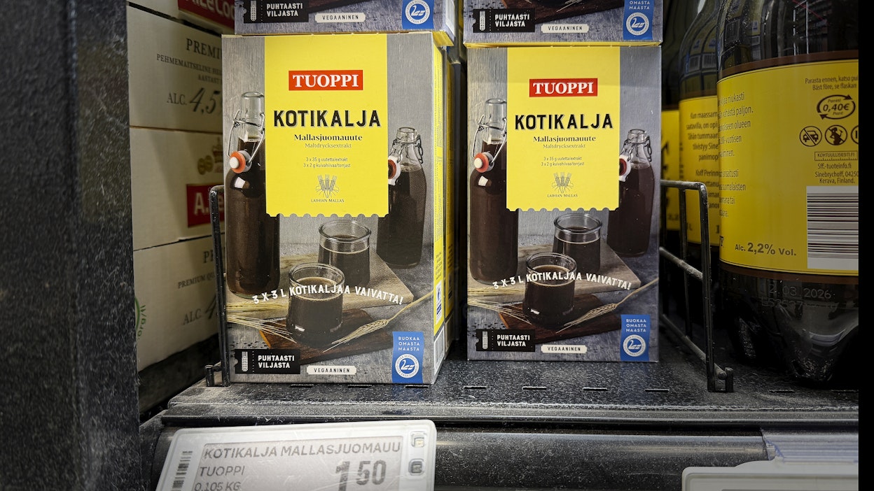 Kotikalja kuuluu moneen juhlapöytään.