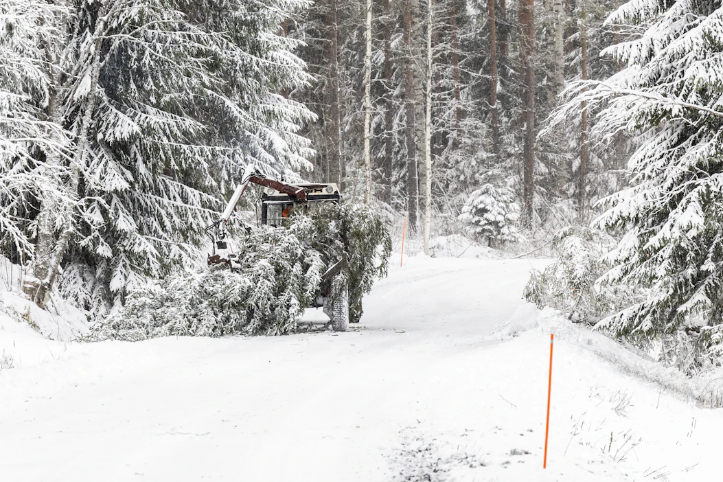 Runsaimmillaan lunta on satanut noin 20–30 cm. Tänään lauantaina sateet alkavat hellittää.