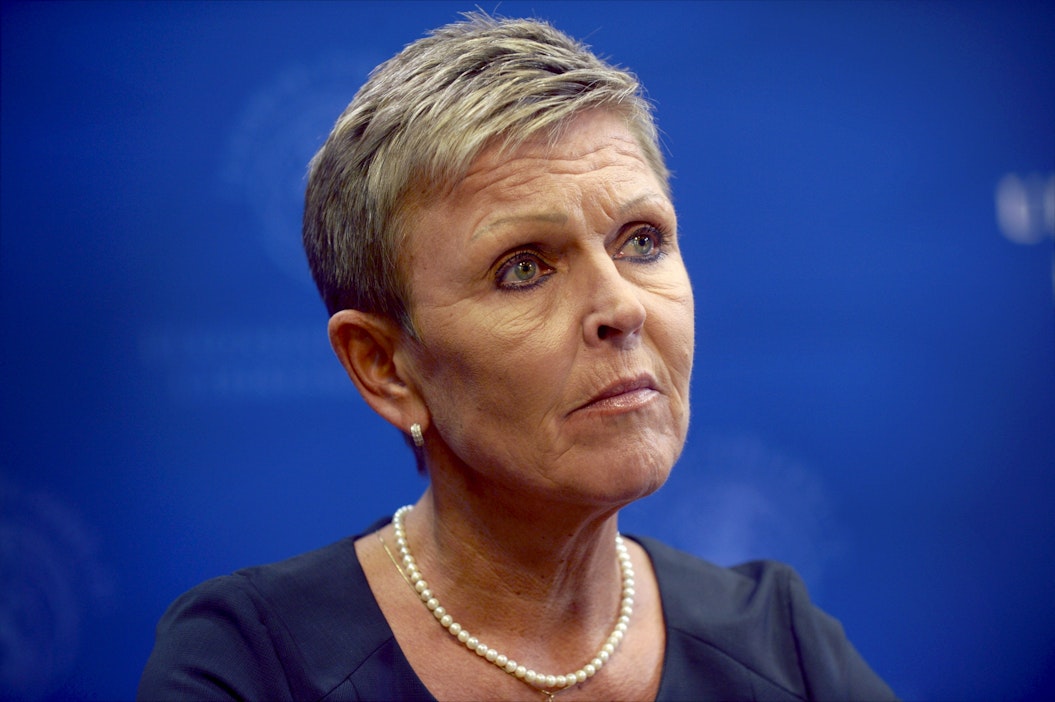 Arkistokuvassa Suomen Libanonin-suurlähettiläs Anne Meskanen. LEHTIKUVA / Emmi Korhonen.