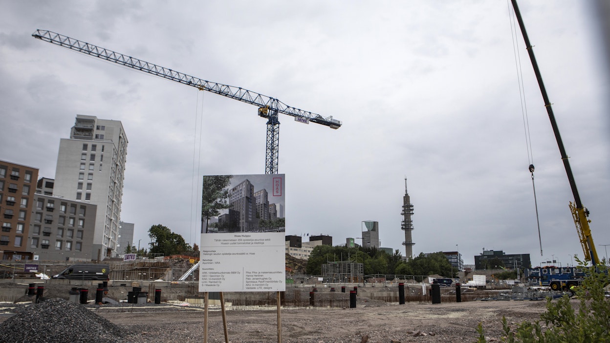 Toimialoista myönteinen kehitys näkyy etenkin rakennusalalla. Kuvituskuva