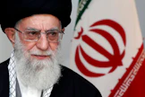 Yhdysvaltain presidentti Donald Trump ilmoitti Iranin ylimmän johtajan Ali Khamenein (kuvassa) kuolleen. LEHTIKUVA/AFP. 