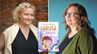 Lastenkirja Hirveä ikävä opettaa tunnetaitoja. Lastenkirjailija Vuokko Hurmeelta (vas.) ja kuvittaja Noora Katolta on aiemmin ilmestynyt sarjasta osat Hirveä hoppu ja Hirveä nälkä.