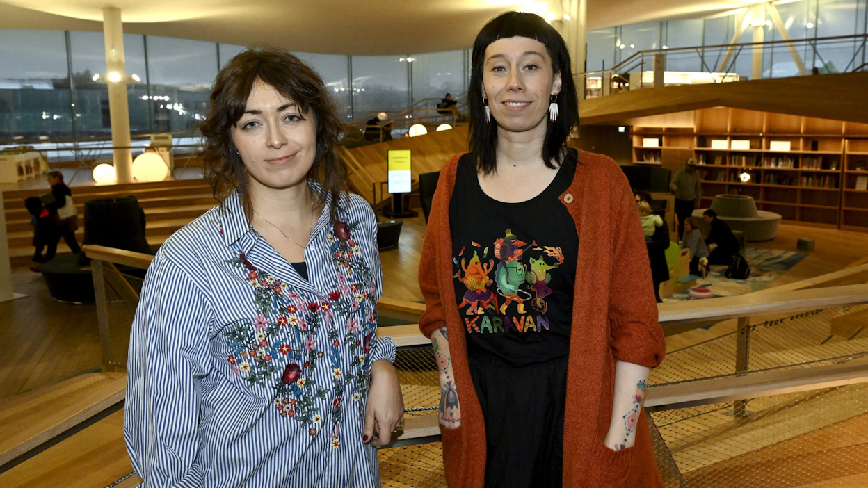 Sofia Chanfreau sai hyvän tarinan mallin isoisältään. Kirjan on kuvittanut kirjailijan sisko Amanda Chanfreau. LEHTIKUVA / Markku Ulander.