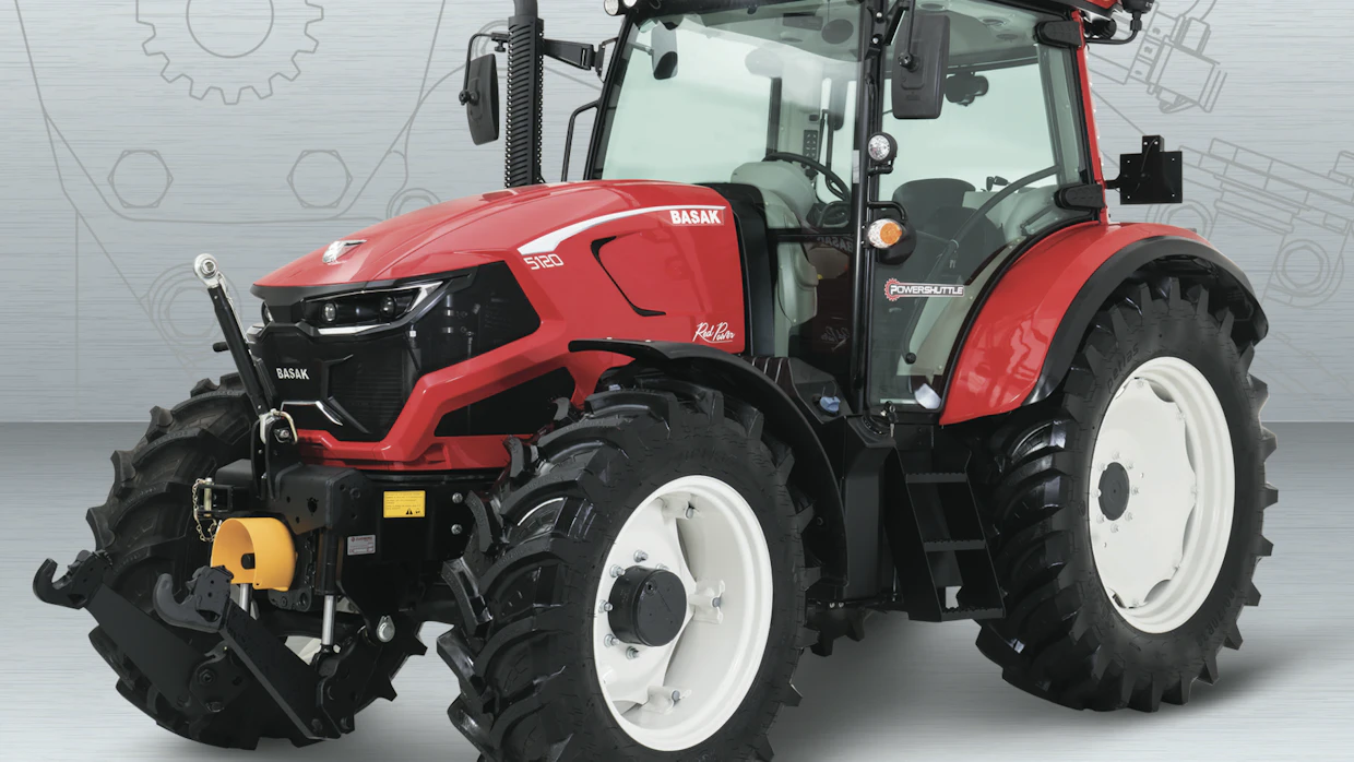 Turkkilainen Basak Tractors on mukana kilpailussa ensimmäistä kertaa. Best Utility -finalisti 5120-mallin moottori tulee Deutzilta ja neliportaisella pikavaihteella varustettu vaihteisto ZF:ltä.