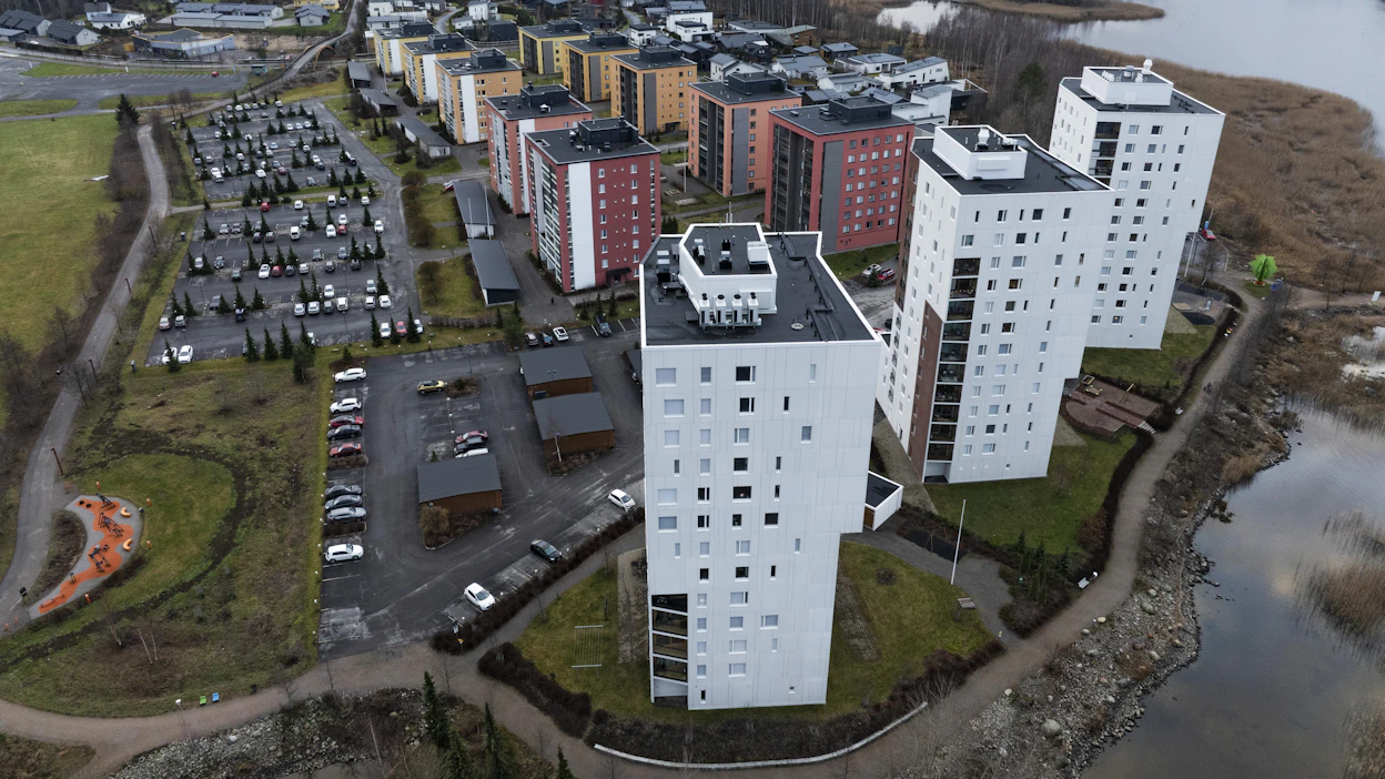Asunto- ja kiinteistörahastojen sijoitukset on tehty tyypillisesti pääkaupunkiseudun ja maan kasvukeskusten kaupunkeihin. Kuvituskuva Jyväskylästä.