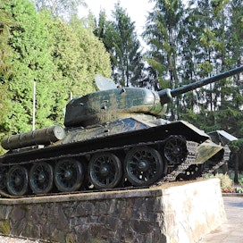T-34-tankki Unkarissa.