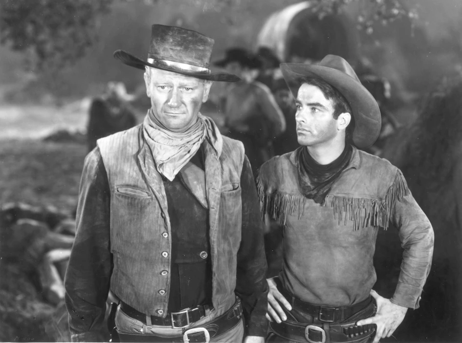 Lännenelokuvien legenda John Wayne ja sukupolvensa seksisymbolinakin pidetty Montgomery Clift