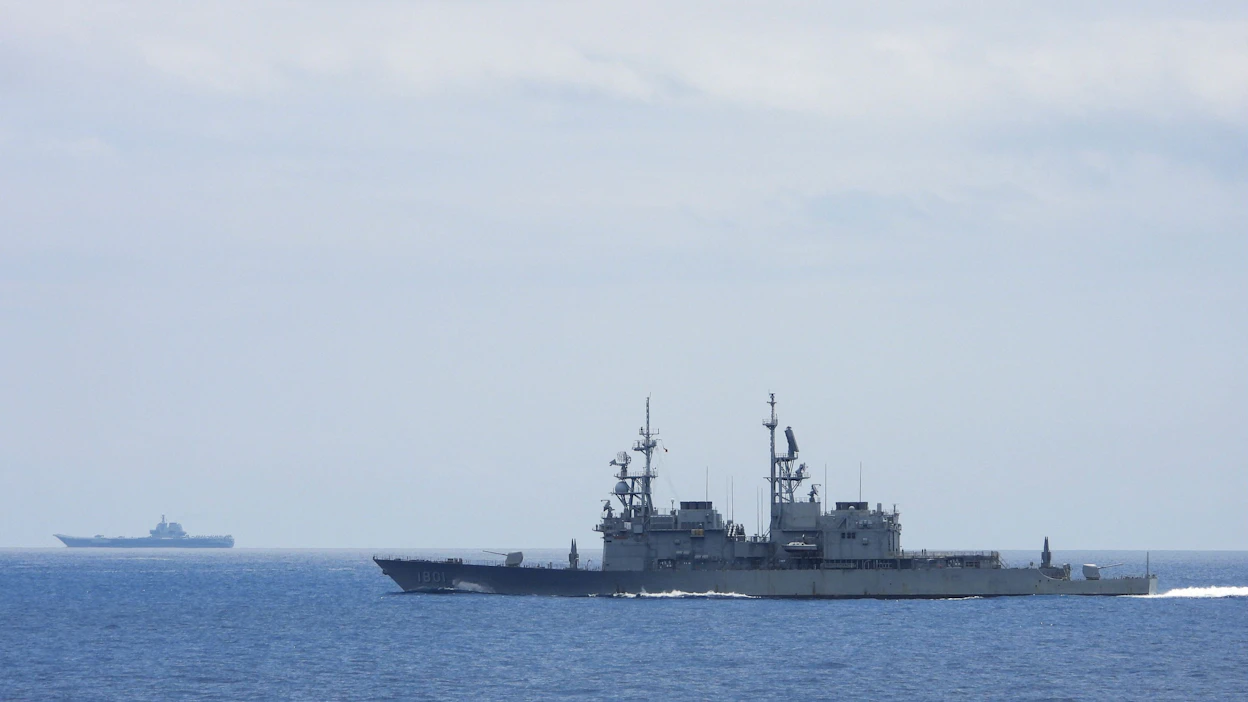 Taiwan on havainnut saarensa ympärillä yhden päivän aikana lähes 70 kiinalaista sotilaslentokonetta ja kymmenkunta Kiinan laivaston alusta. LEHTIKUVA/AFP/TAIWAN DEFENSE MINISTRY.