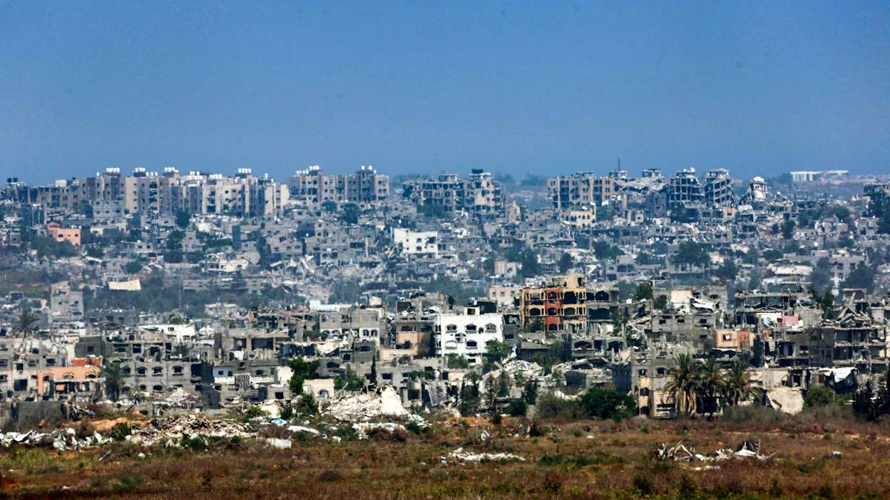 Haaretz-lehden mukaan tämä on ensimmäinen kerta sitten lokakuun, kun kaikkia Gazan kaupungin asukkaita on kehotettu evakuoitumaan. LEHTIKUVA/AFP .