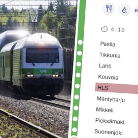 Helsingistä Kuopioon kulkeva InterCity 63 pysähtyy 20.6. alkaen Hillosensalmella. Kokeilu kestää 14.8. saakka. Kuvankäsittely: Jarkko Sirkiä