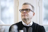 Pääministeri Petteri Orpo (kok.) kommentoi asiaa Ylen haastattelussa. LEHTIKUVA / Roni Rekomaa..