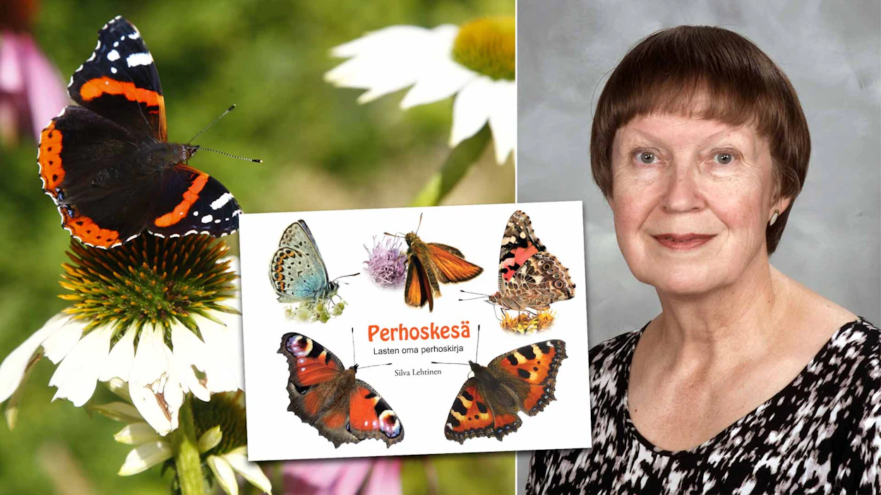 Silva Lehtinen: Perhoskesä: Lasten oma perhoskirja (2023). 102 sivua. Aurinko Kustannus.