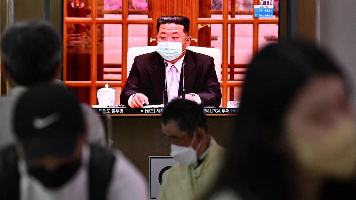 Pohjois-Korea kertoi maan ensimmäisestä koronatartunnasta vasta 12. toukokuuta. LEHTIKUVA / AFP.